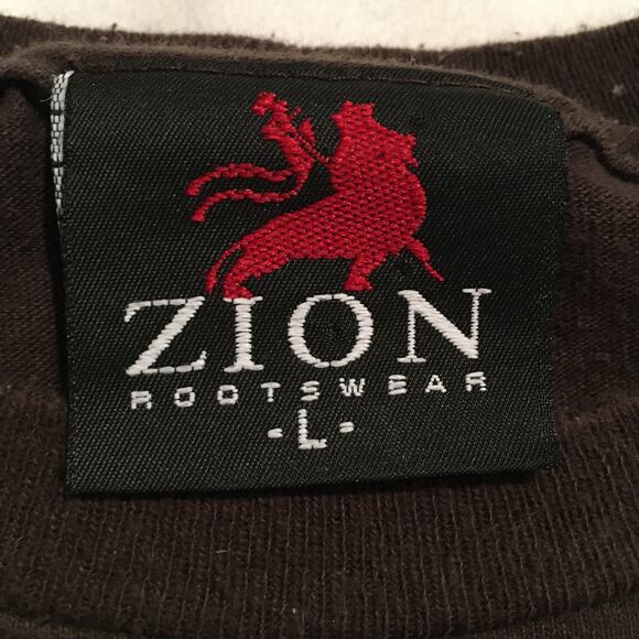 VTG - Zion Rootswear Men’s Bob Marley Buffalo Soldier Image T-Shirt SZ L - Picture 6 of 7